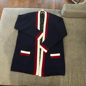 Sandro Navy Cardigan
